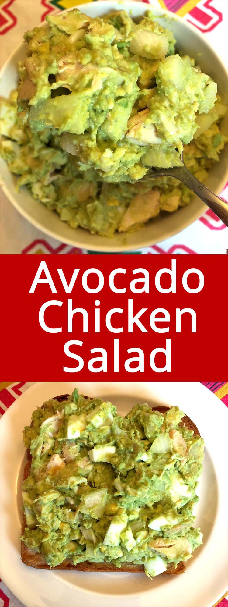 Avocado Chicken Salad Recipe – Healthy & No Mayo! – Melanie Cooks