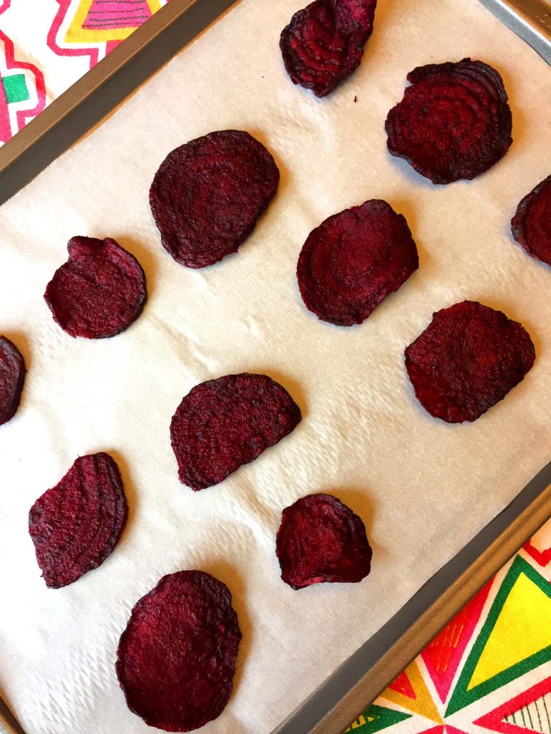 Baked Beet Chips