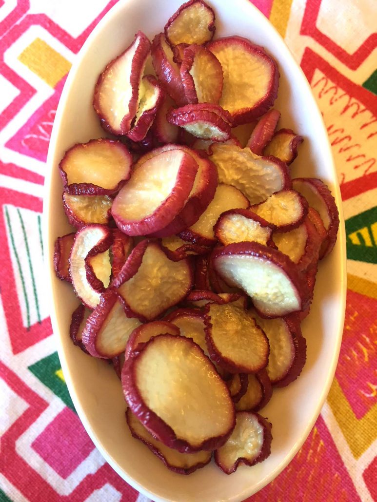 Radish chips recipe