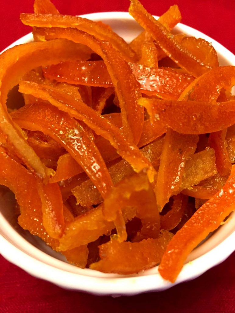 Candied Orange Peel for Baking