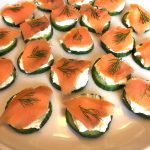 Smoked Salmon Cucumber Cream Cheese Appetizer