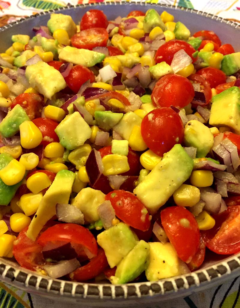 Avocado Corn Tomato Salad