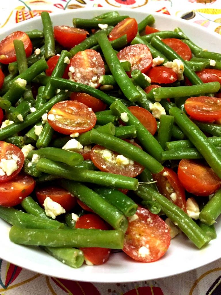 Green Beans Tomato Feta Salad Recipe