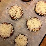 eggplant pizza shredded cheese