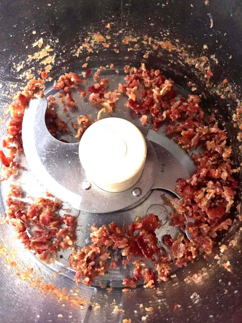 Food processor homemade bacon bits