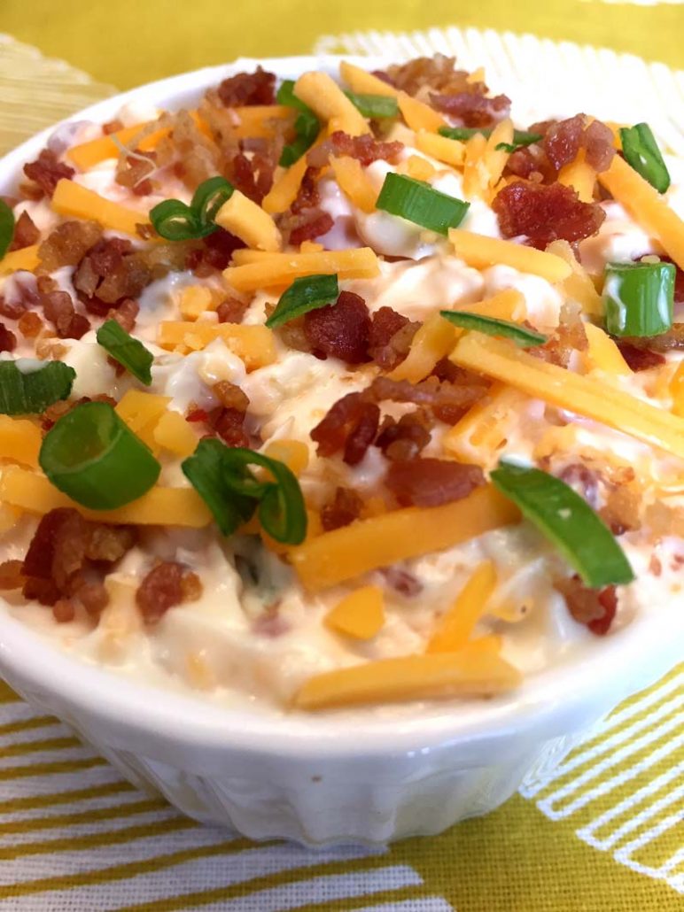 homemade bacon cheddar dip appetizer recipe