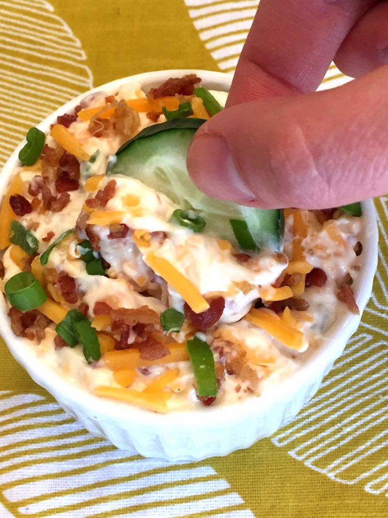 Keto Bacon Cheddar Dip Recipe