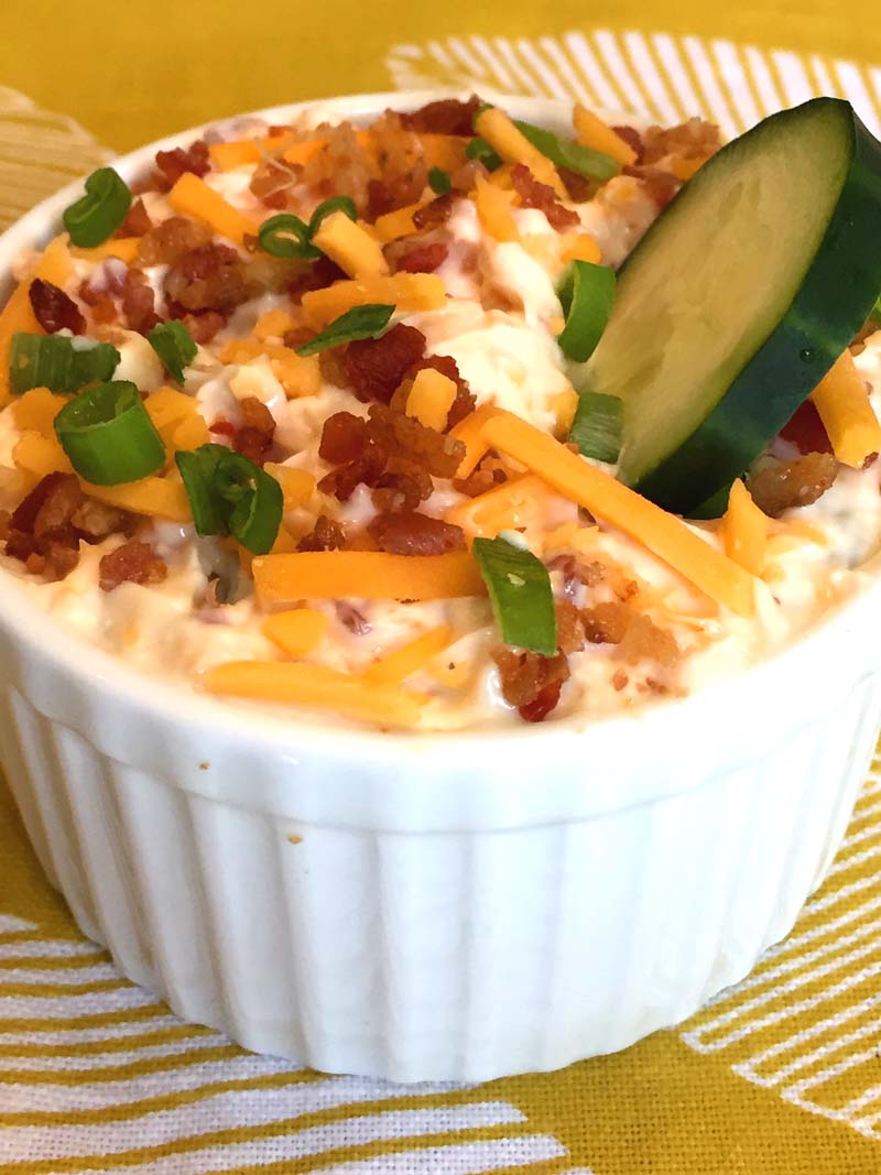 Keto Bacon Cheddar Dip Recipe – Melanie Cooks