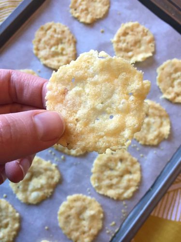 Keto Baked Parmesan Crisps Chips