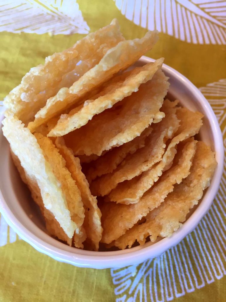 Keto Chips Made With Parmesan Cheese