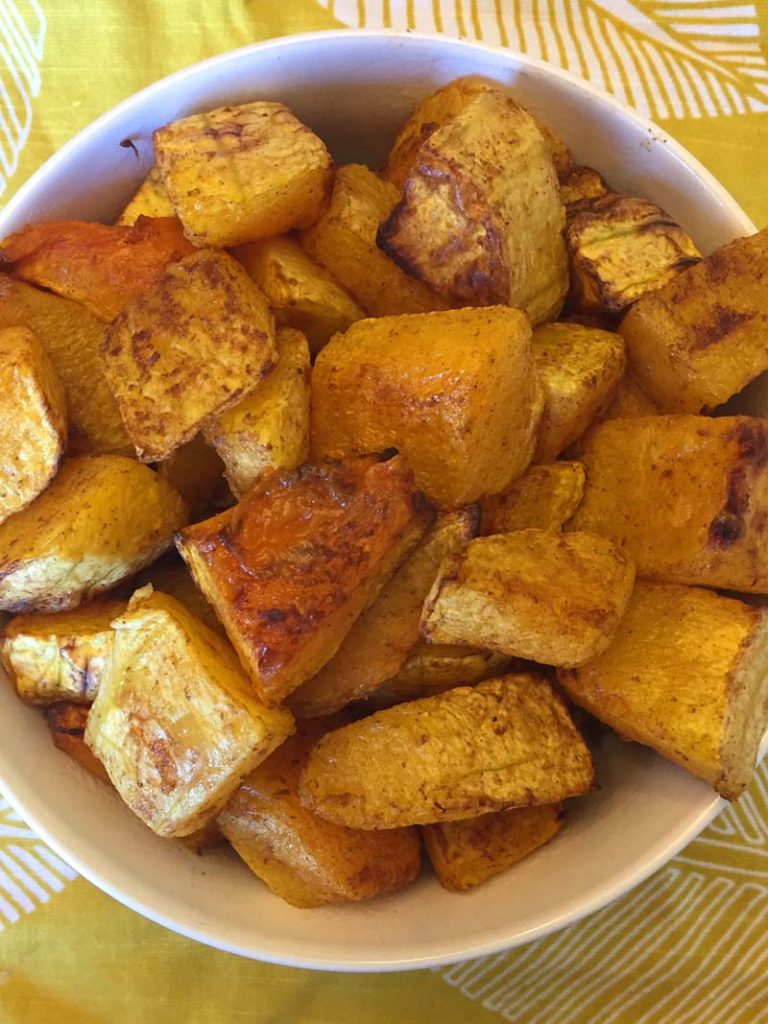 Air Fryer Roasted Butternut Squash Cubes – Melanie Cooks