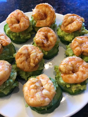 Shrimp Avocado Cucumber Bites Appetizer (Keto) – Melanie Cooks