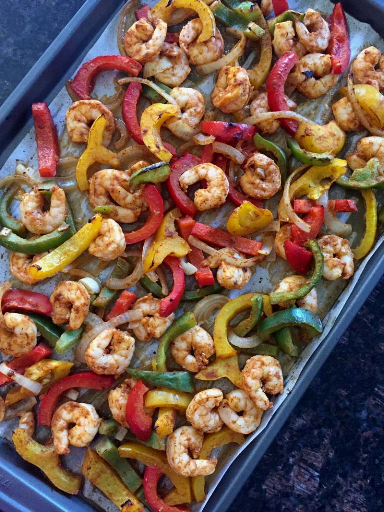 Keto Sheet Pan Shrimp Fajitas – Melanie Cooks