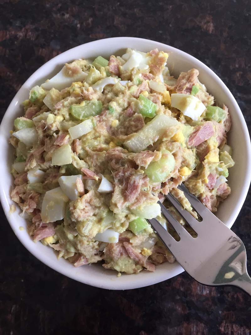 Tuna Avocado Egg Salad - Eat Yourself Skinny