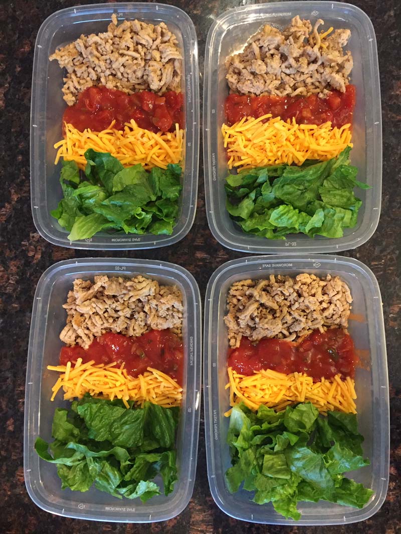 Keto Taco Salad Meal Prep Bowls – Melanie Cooks