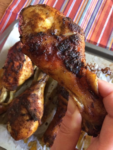 Spicy Chili Lime Baked Chicken Legs