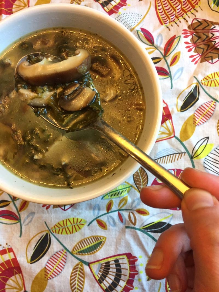 Instant Pot Mushroom Spinach Soup (Keto)