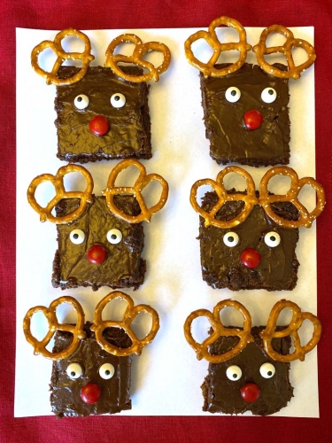 Reindeer Brownies – Melanie Cooks