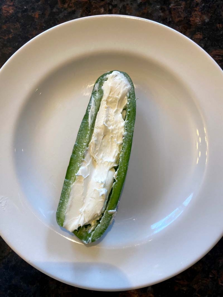 jalapeno stuffed with cream cheese