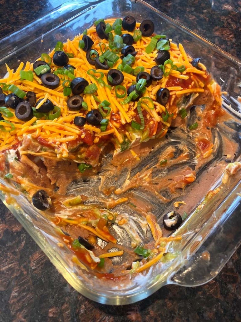 easy seven layer dip