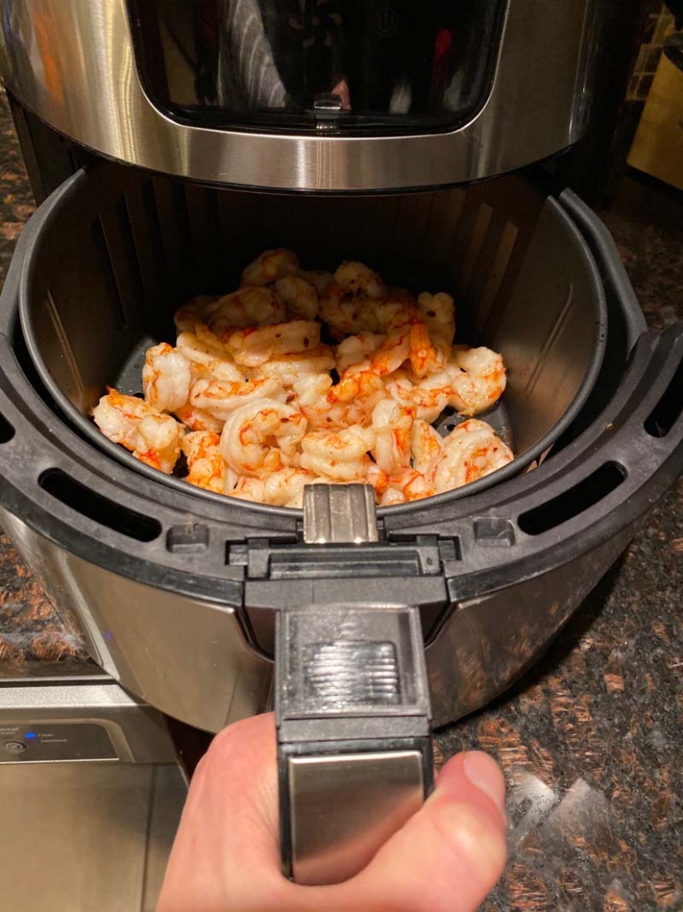 cooking frozen shrimp in the air fryer