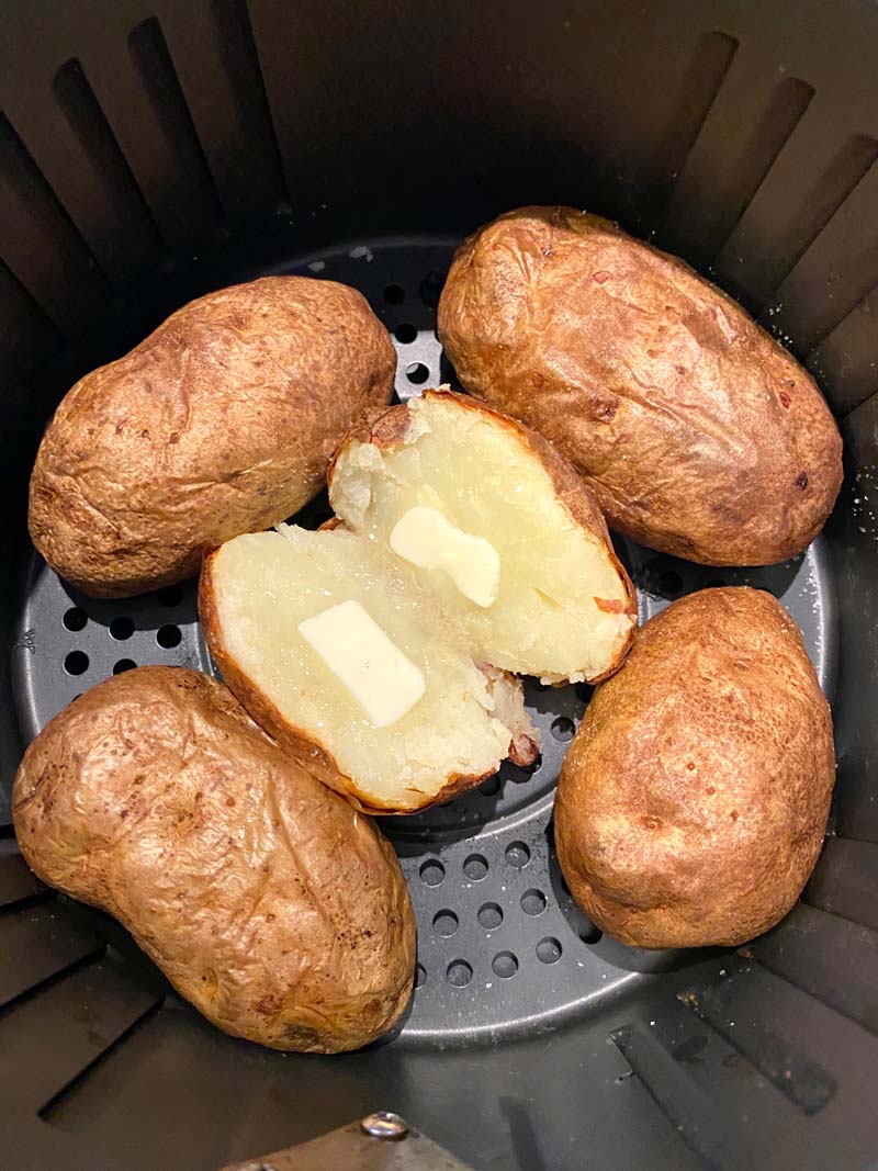 Quick and Easy Air Fryer Baked Potato Recipe - Mindy's Cooking Obsession