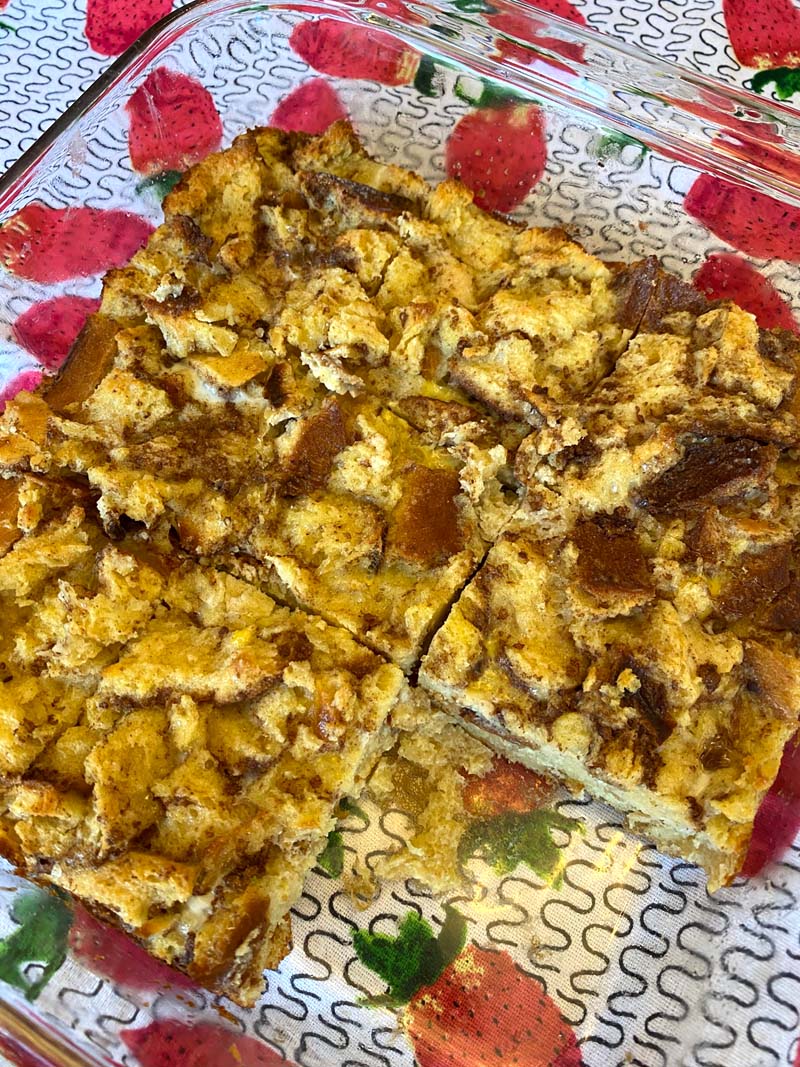 Leftover Bread Breakfast Casserole – Melanie Cooks