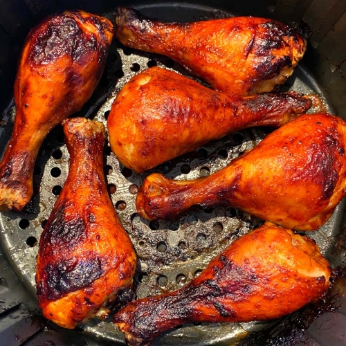 Air Fryer BBQ Chicken Legs