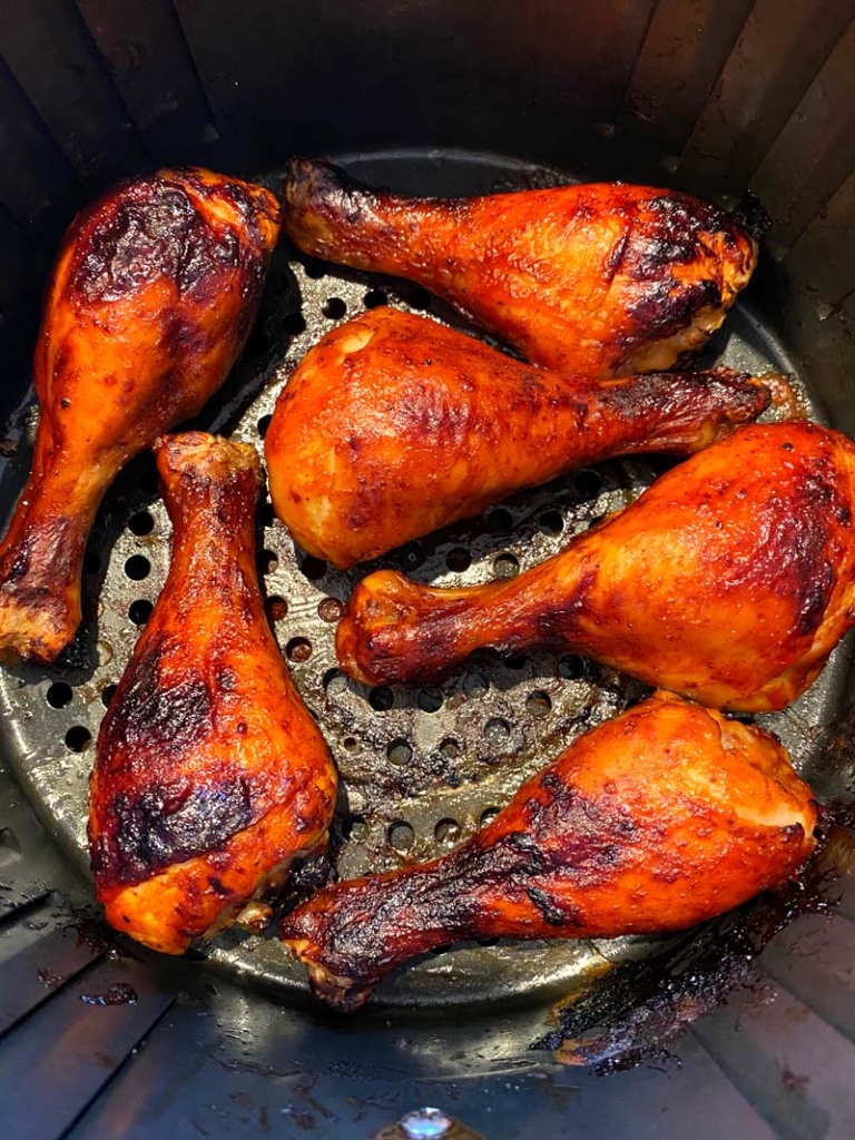 Air Fryer BBQ Chicken Legs