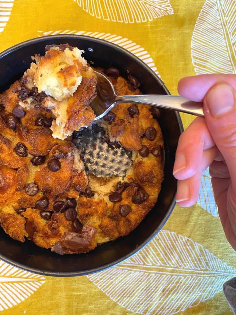 Air Fryer Bread Pudding – Melanie Cooks