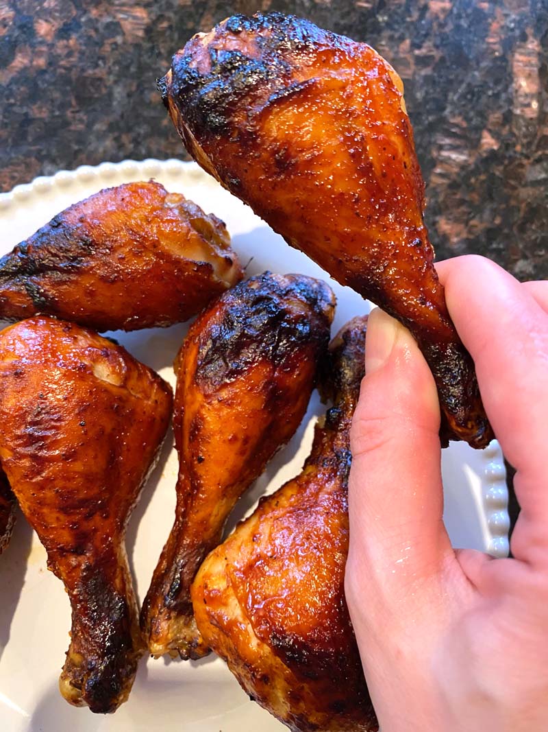 Air Fryer BBQ Chicken Legs – Melanie Cooks