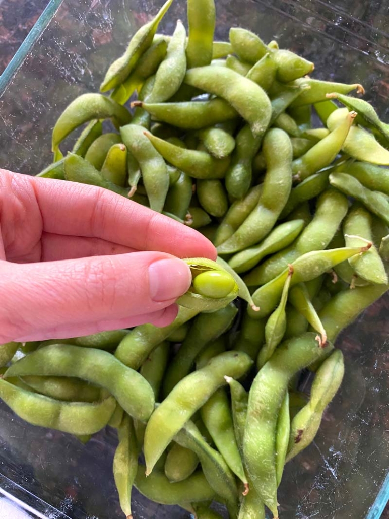 how to cook edamame beans in the microwave