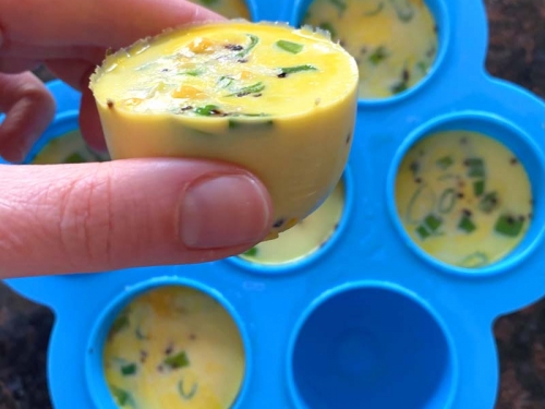 Instant Pot Spinach Mushroom Egg Bites - The Recipe Pot