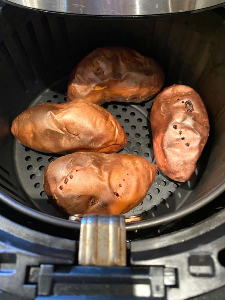 sweet potato in an air fryer