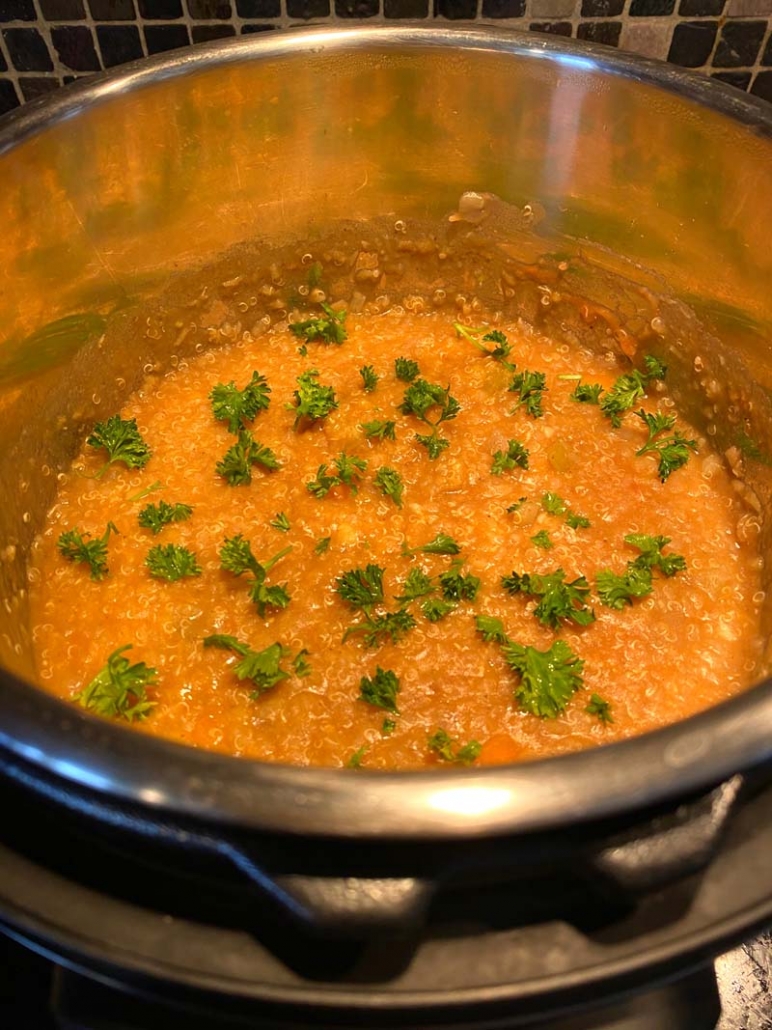 Instant Pot Lentil Quinoa Soup Melanie Cooks