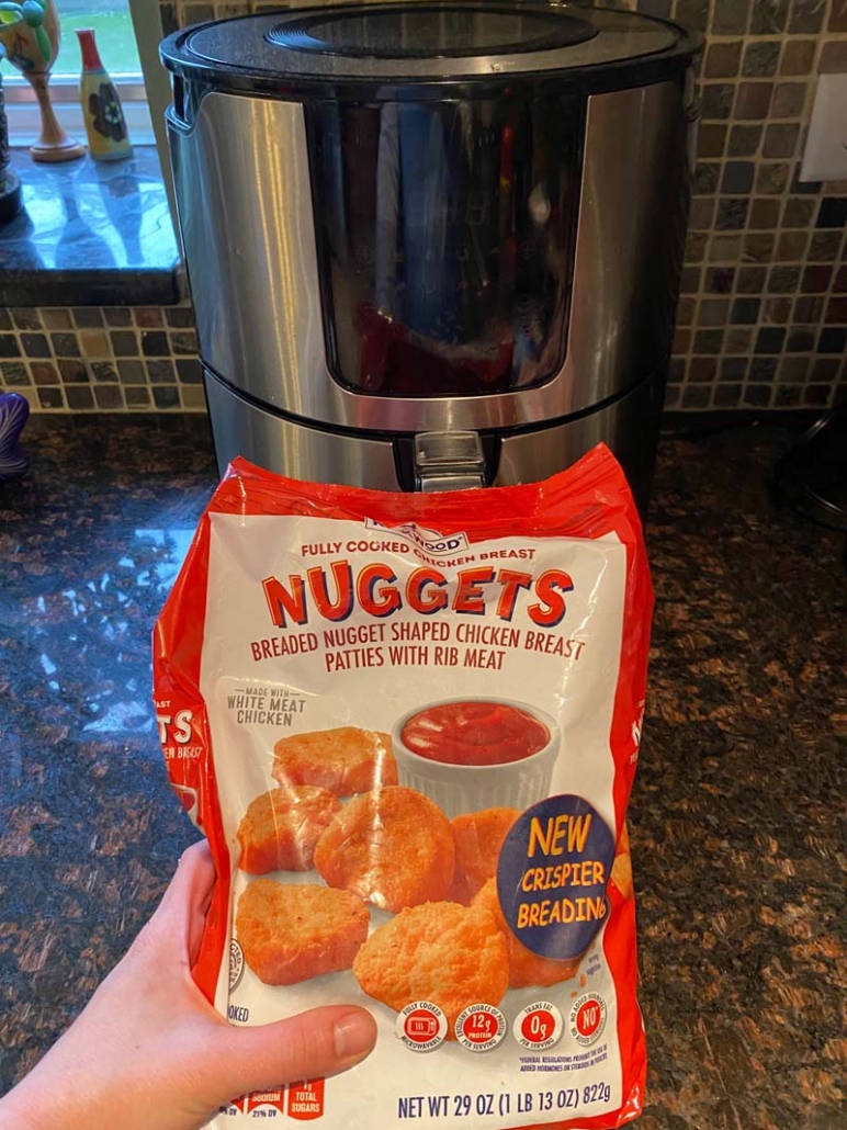 frozen chicken nuggets in a bag