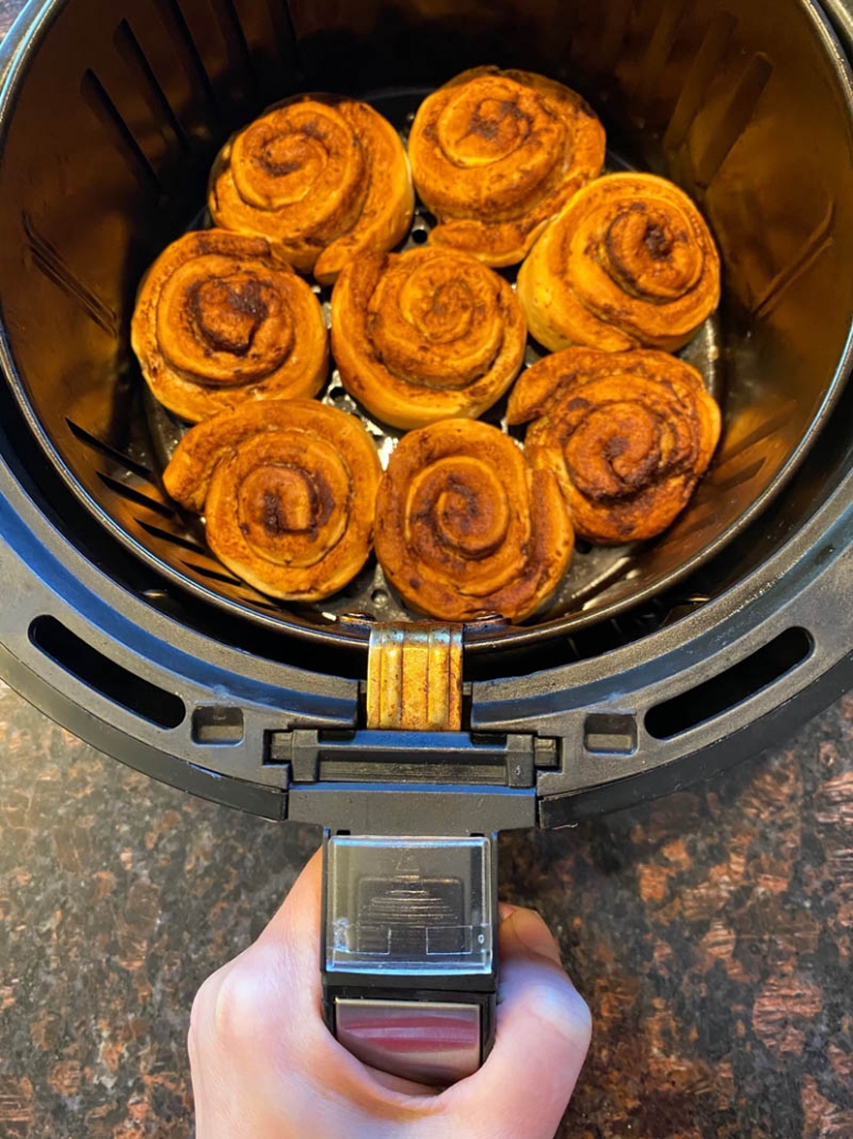 Air Fryer Cinnamon Rolls Ninja Foodi XL PRO Air Fry Oven