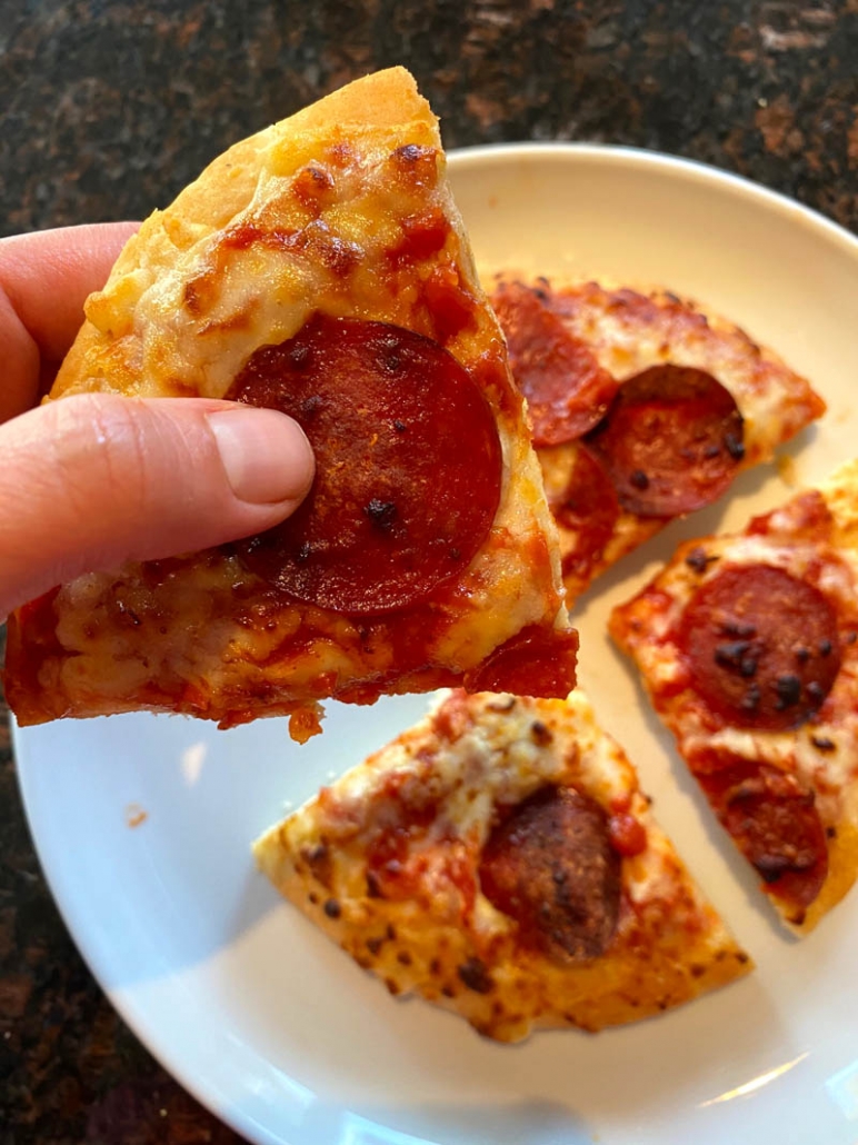 Air Fryer Frozen Pizza – Melanie Cooks