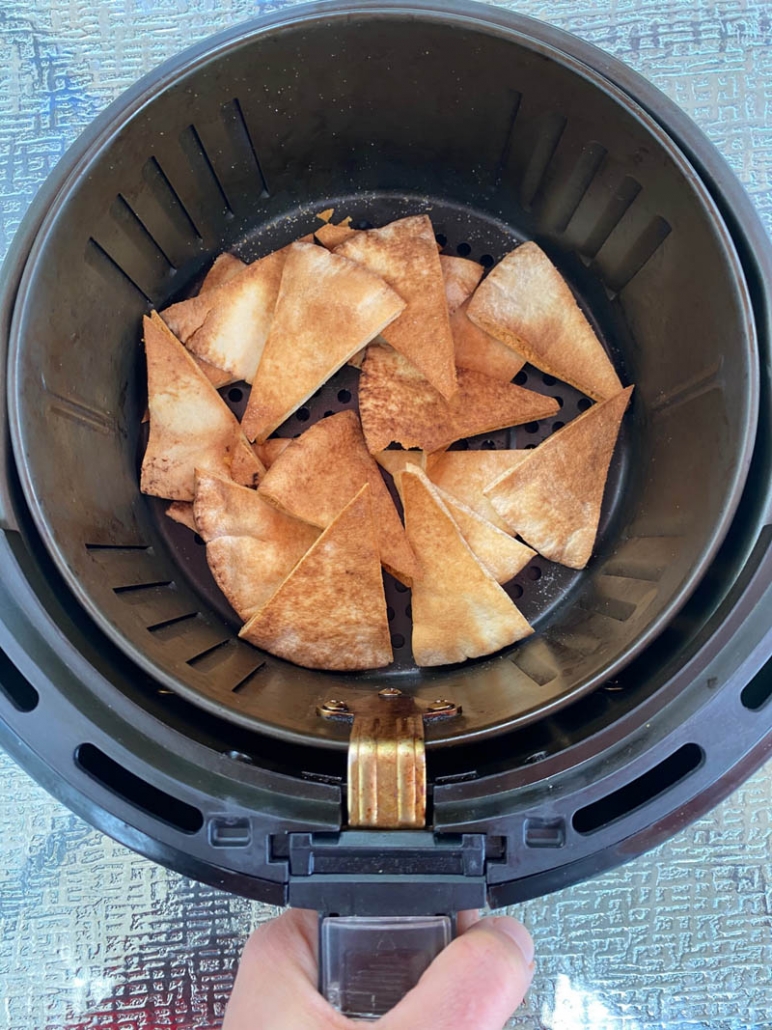 air fried pita chips