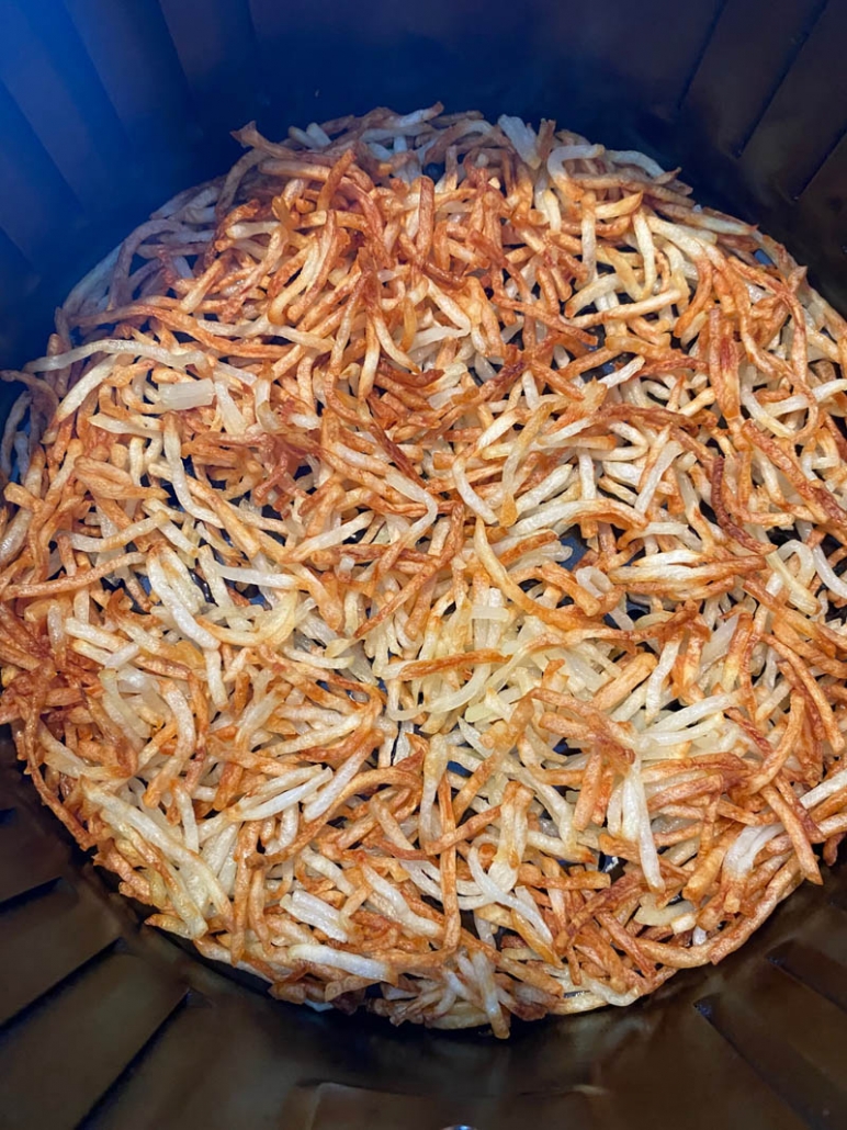 Shredded Hash Browns in the Air Fryer - Pip and Ebby