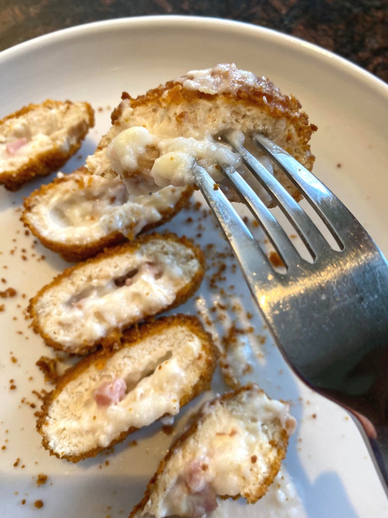 Air fryer chicken cordon bleu recipe