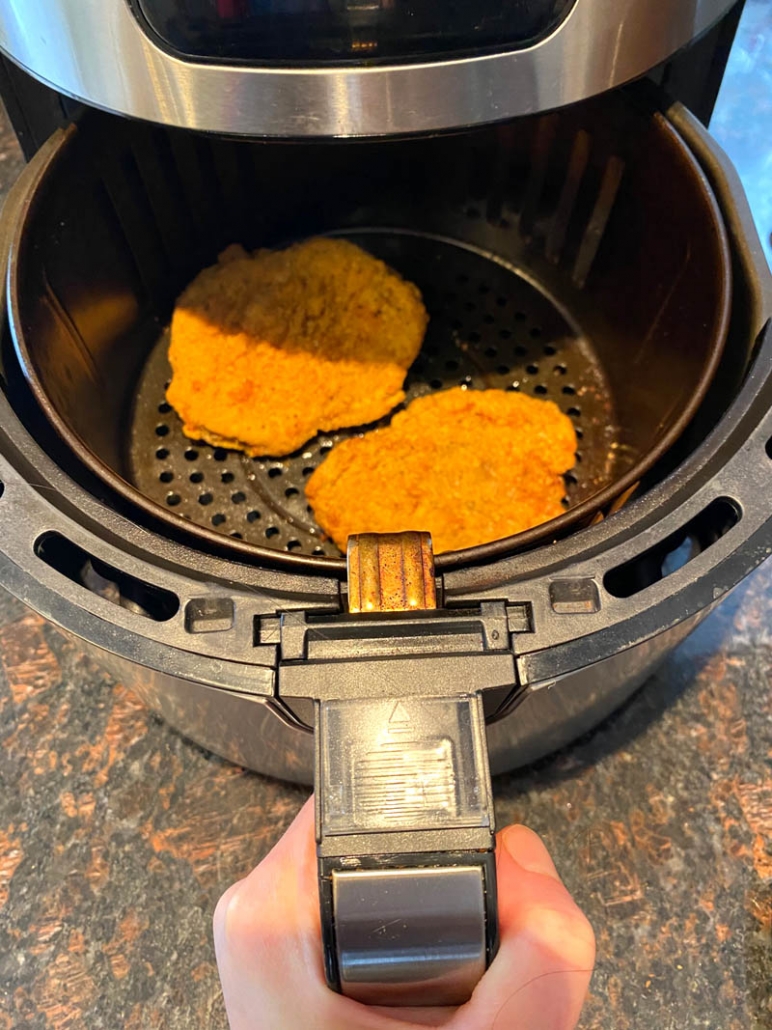 frozen chicken fried steak in air fryer