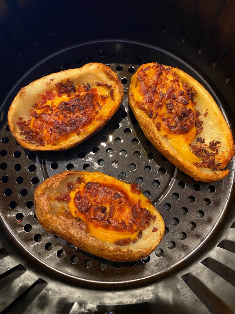 frozen potato skins in the air fryer