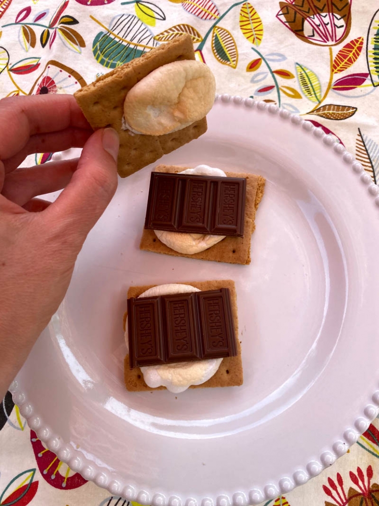 s'mores sandwich graham crackers