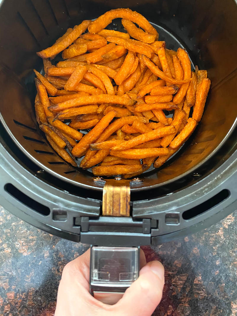 Frozen Sweet Potatoes Fries in Air Fryer