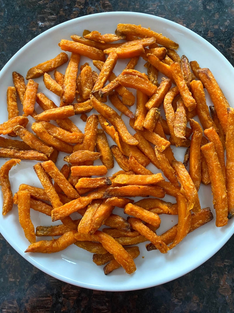 Frozen Sweet Potatoes Fries in Air Fryer