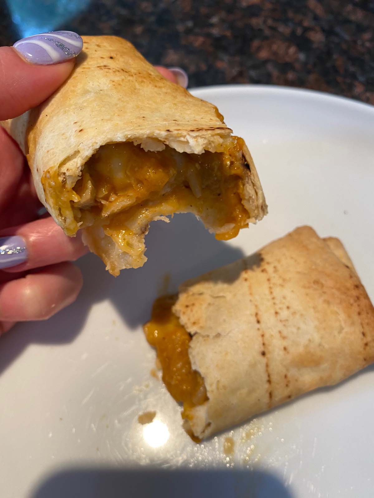 Air Fryer Chimichangas with Spicy Queso