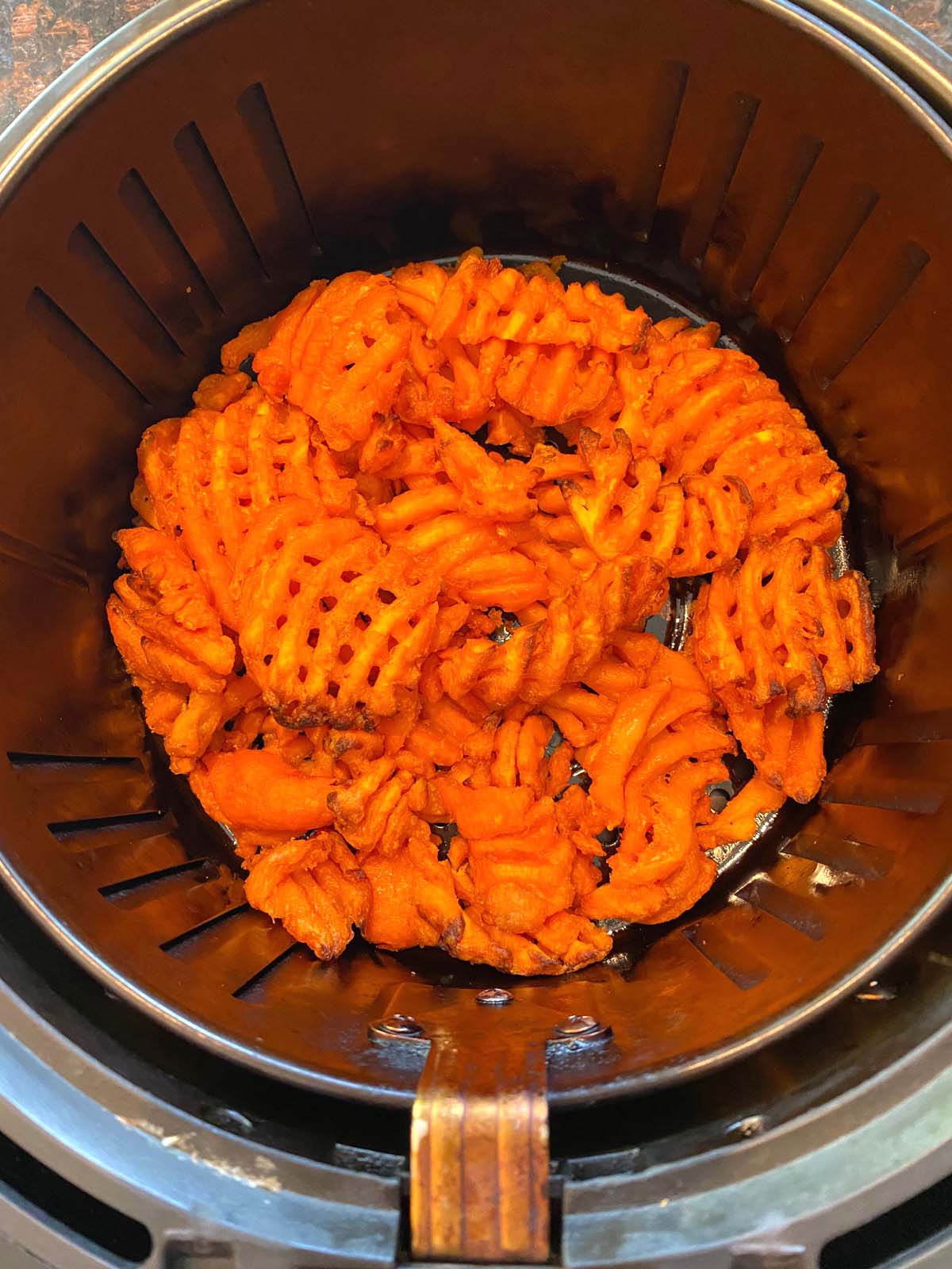 Old Fries + Waffle Iron = Awesome Pull-Apart Waffle Fries
