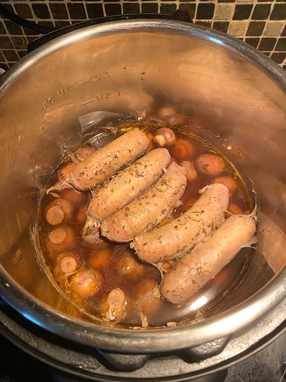 Cooking sausage in an instant pot hot sale