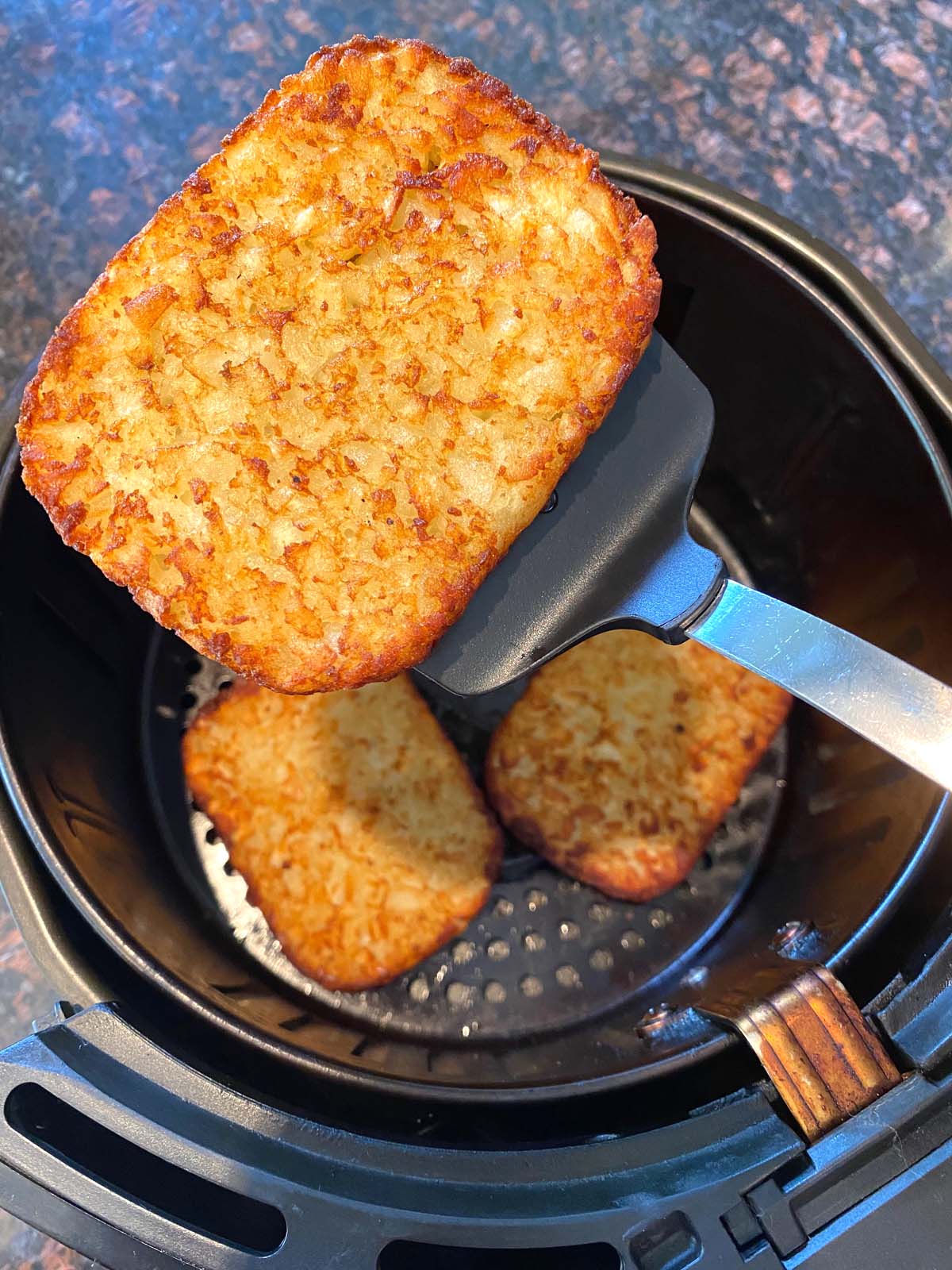 Air Fryer Frozen Hashbrown Patties – Melanie Cooks